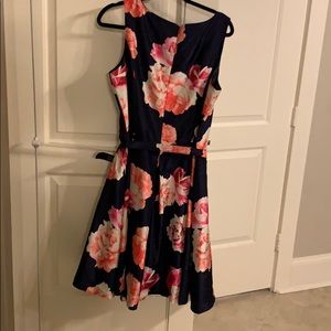 Jessica Howard navy and pink floral dress size 16